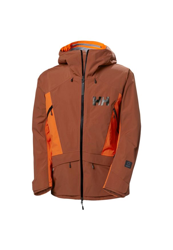 Kurtka narciarska z kapturem Helly Hansen Sogn Tinden. Typ kołnierza: kaptur. Kolor: pomarańczowy. Sezon: zima. Sport: narciarstwo