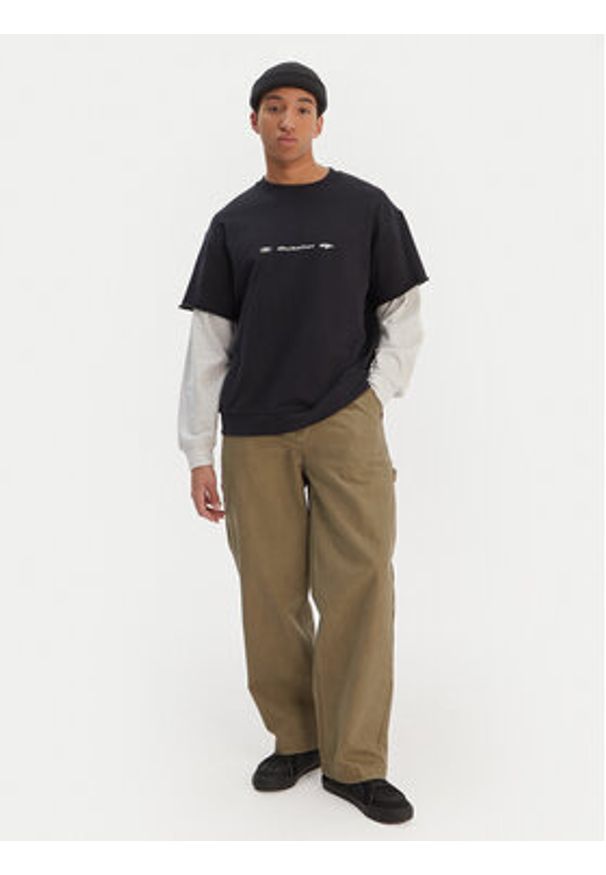 Quiksilver Jeansy Mercury Straight Out EQYNP03325 Beżowy Wide Leg. Kolor: beżowy