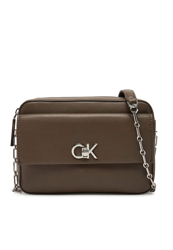 Torebka Calvin Klein. Kolor: brązowy