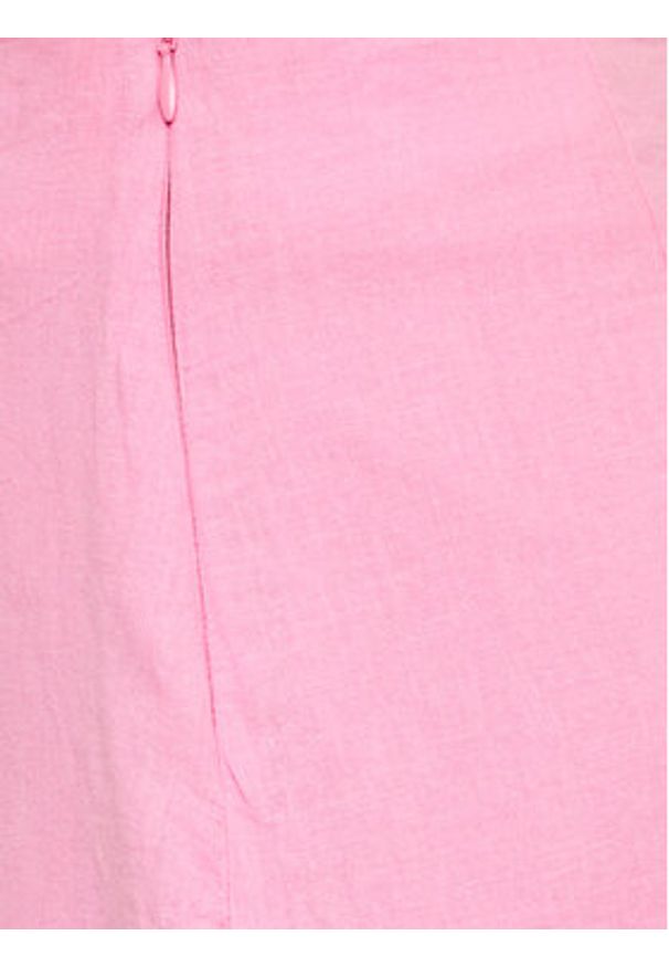 Gina Tricot Spódnica mini 19942 Różowy Regular Fit. Kolor: różowy. Materiał: bawełna