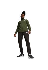 Dres Puma Clean Sweat Suit, Mężczyźni. Kolor: zielony. Materiał: dresówka. Sport: fitness #1