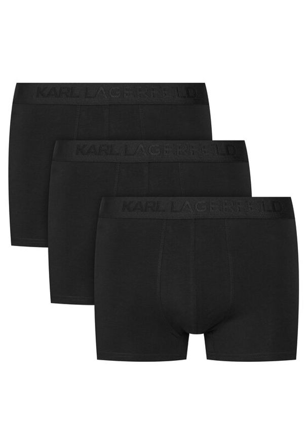 Karl Lagerfeld - KARL LAGERFELD Komplet 3 par bokserek A1M47087 Czarny. Kolor: czarny. Materiał: bawełna