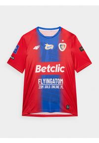 4f - Koszulka klubowa z sezonu 2022/23 męska 4F x Piast Gliwice. Kolor: czerwony. Materiał: dzianina #1