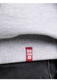 Big-Star - Bluza damska z kapturem szara Susana 901. Typ kołnierza: kaptur. Kolor: szary. Materiał: żakard, bawełna, poliester