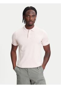 United Colors of Benetton - United Colors Of Benetton Polo 3WG9U301Z Różowy Slim Fit. Typ kołnierza: polo. Kolor: różowy. Materiał: bawełna