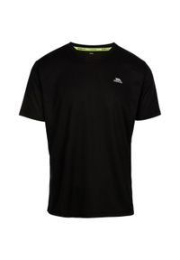TRESPASS - T-shirt męski Landford. Kolor: czarny. Sport: turystyka piesza