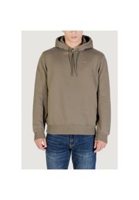 Napapijri - Bluza Mężczyzna NAPAPIJRI BALIS HOOD. Kolor: zielony. Materiał: poliester, bawełna #1