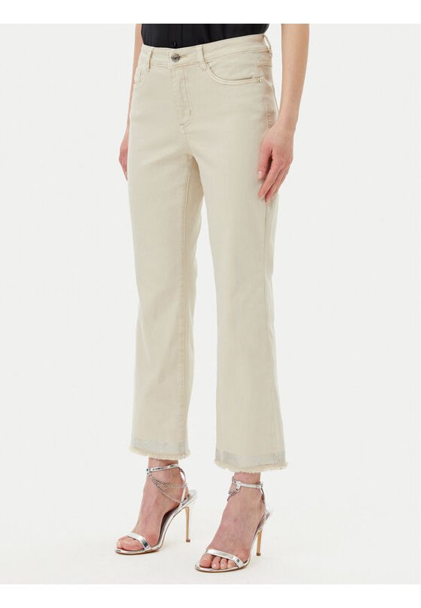 Joseph Ribkoff Kuloty 243964S25 Beżowy Regular Fit. Kolor: beżowy. Materiał: syntetyk, bawełna