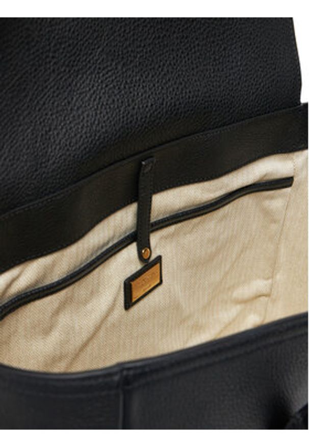 Lauren Ralph Lauren - LAUREN RALPH LAUREN Torebka 431966862001 Czarny. Kolor: czarny. Materiał: skórzane