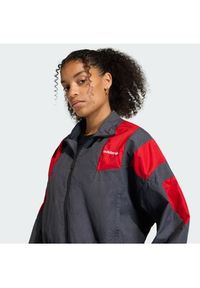 Adidas - adidas Bluza Blocked Washed KE5036 Szary Oversize. Kolor: szary. Materiał: syntetyk #3