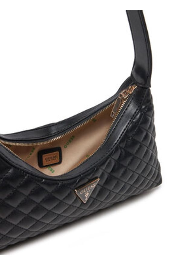 Guess Torebka HWEQG9 54117 Czarny. Kolor: czarny. Materiał: skórzane