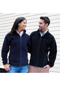 RESULT - Kurtka Męska Polarowa Fashion Fit. Kolor: niebieski. Materiał: polar. Sezon: zima. Styl: sportowy