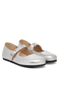 Birkenstock Baleriny Santa Clarita 1030679 Srebrny. Kolor: srebrny. Materiał: skóra #3