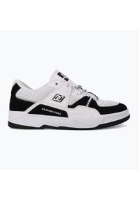 DC Shoes - Buty męskie DC Construct. Kolor: biały, wielokolorowy, czarny. Materiał: skóra, tkanina #1