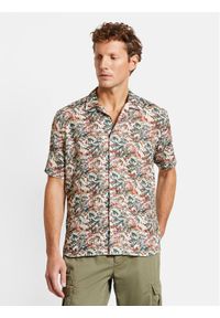 Bugatti Koszula 9253 58904A Kolorowy Slim Fit. Materiał: len. Wzór: kolorowy #1