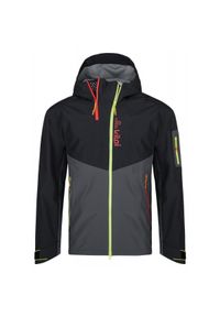 Wodoodporna kurtka Kilpi Metrix. Kolor: wielokolorowy, czarny, pomarańczowy, szary, fioletowy. Sport: turystyka piesza #1