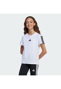 Adidas - Koszulka Essentials Kids. Kolor: biały, wielokolorowy, czarny. Materiał: bawełna, materiał
