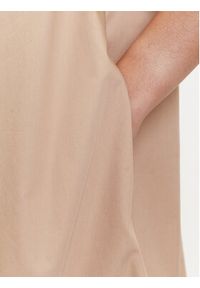 Marella Sukienka koszulowa Medicea 2515221192 Écru Relaxed Fit. Materiał: bawełna. Typ sukienki: koszulowe