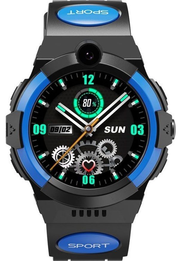 Smartwatch Pacific 31-2 Czarno-niebieski (PACIFIC 31-2). Rodzaj zegarka: smartwatch. Kolor: czarny, wielokolorowy, niebieski