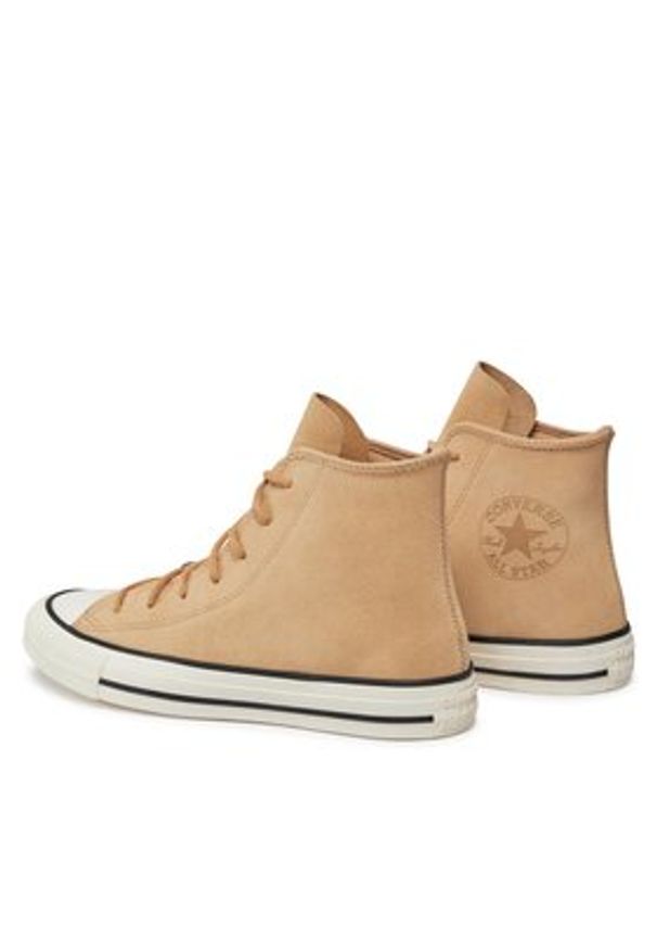 Converse Trampki Chuck Taylor All Star A04636C Brązowy. Kolor: brązowy. Materiał: zamsz, skóra