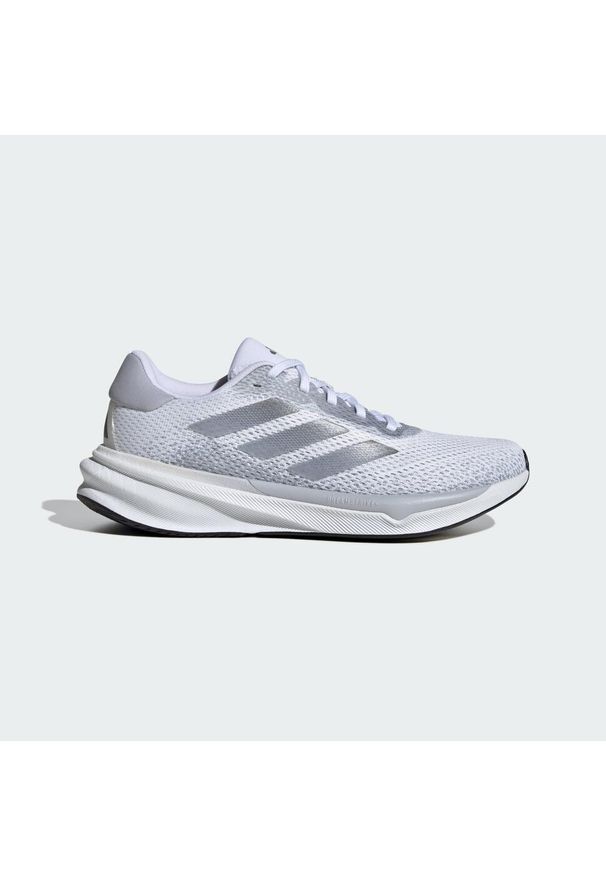 Adidas - Buty do biegania adidas Supernova Stride. Kolor: szary, biały, wielokolorowy