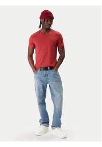 Tommy Jeans T-Shirt Jaspe DM0DM20363 Czerwony Slim Fit. Kolor: czerwony. Materiał: syntetyk, bawełna #5