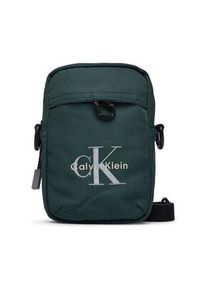 Calvin Klein Saszetka Bold Logo Nylon Slim Reporter LV04D3231G Zielony. Kolor: zielony. Materiał: materiał #2