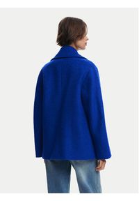 Desigual Płaszcz wełniany Shortcolor 25WWEW11 Niebieski Regular Fit. Kolor: niebieski. Materiał: wełna, wiskoza #4