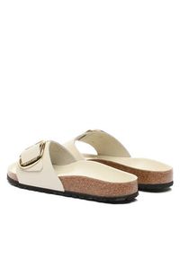 Birkenstock Klapki Madrid Big Buckle 1025298 Beżowy. Kolor: beżowy. Materiał: skóra, lakier #6