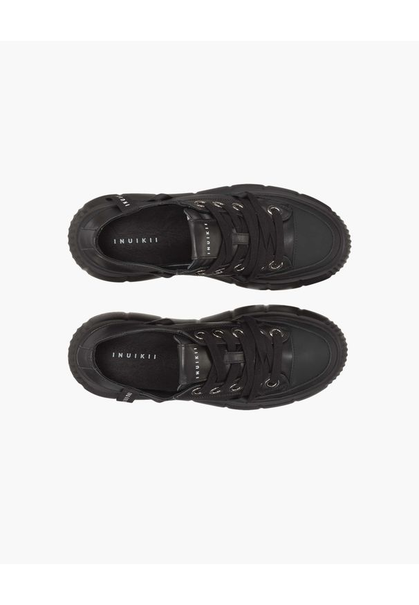 Inuikii LEATHER MATILDA LOW Sneakersy damskie. Okazja: na co dzień. Kolor: czarny. Materiał: guma, skóra, jeans. Szerokość cholewki: normalna. Sezon: lato