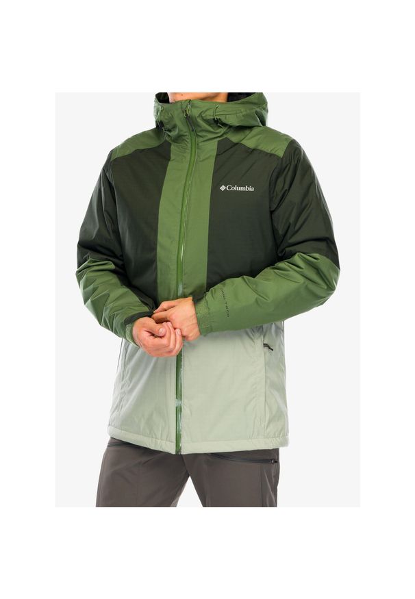 columbia - Kurtka ocieplana męska Columbia Point Park II Insulated Jacket. Kolor: zielony. Sport: turystyka piesza