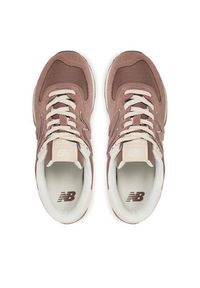 New Balance Sneakersy WL574RTS Brązowy. Kolor: brązowy. Materiał: skóra, zamsz. Model: New Balance 574 #6