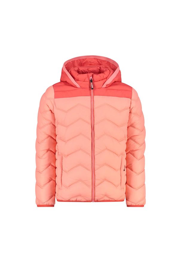 Kurtka puchowa z kapturem 3M™ Thinsulate™ dla dziewczynki CMP. Typ kołnierza: kaptur. Kolor: pomarańczowy. Materiał: puch. Technologia: Thinsulate