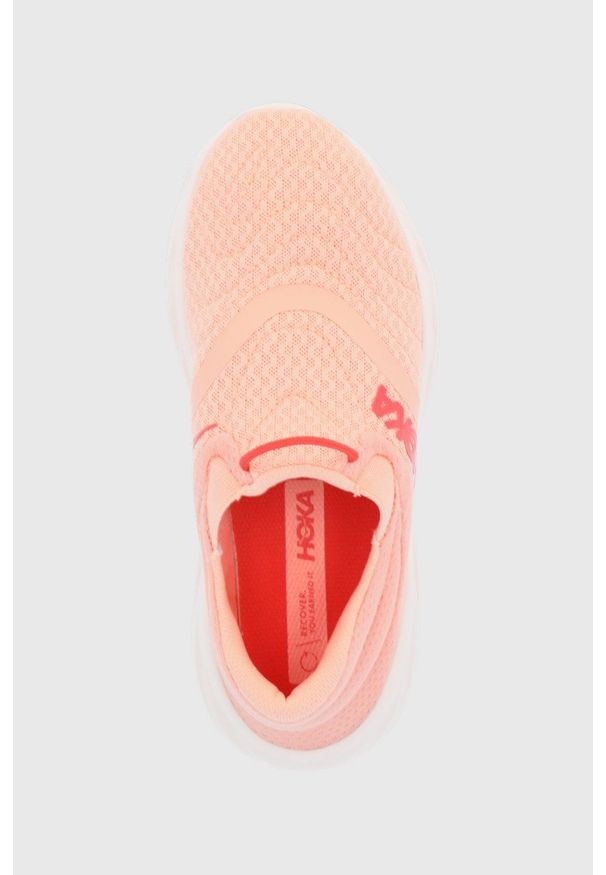 Hoka One One - Buty Ora Recovery Shoe 2. Nosek buta: okrągły. Kolor: pomarańczowy. Wzór: geometria. Sport: bieganie