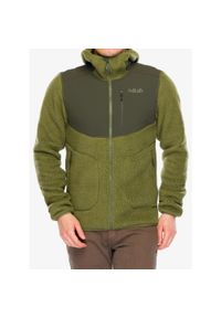 Kurtka polarowa męska Rab Outpost Hoody. Kolor: zielony. Materiał: polar. Sport: turystyka piesza #1