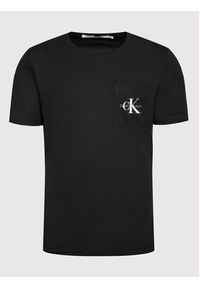 Calvin Klein Jeans T-Shirt J30J320936 Czarny Slim Fit. Kolor: czarny. Materiał: bawełna #4