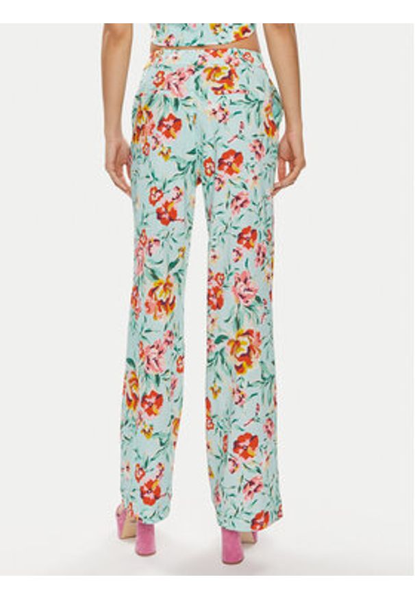 Guess Spodnie materiałowe Adele W4GB30 WG4G0 Kolorowy Relaxed Fit. Materiał: wiskoza. Wzór: kolorowy