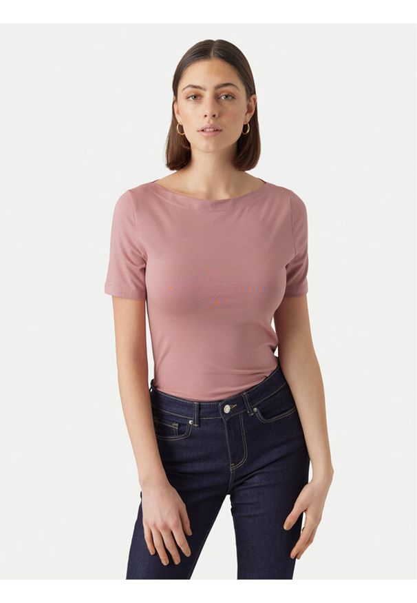 Vero Moda T-Shirt Panda 10231753 Różowy Regular Fit. Kolor: różowy. Materiał: bawełna