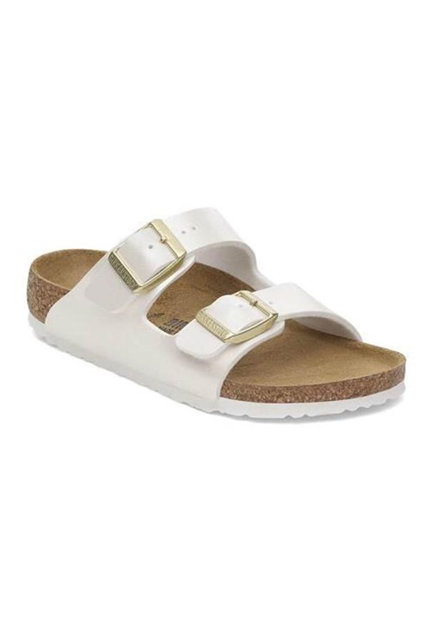 Klapki dla dzieci Birkenstock Arizona Kids Bs. Kolor: biały. Materiał: materiał, syntetyk