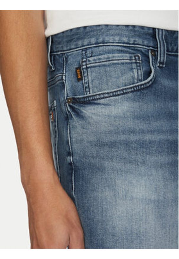 BOSS Szorty jeansowe Re.Maine 50537787 Niebieski Regular Fit. Kolor: niebieski. Materiał: bawełna
