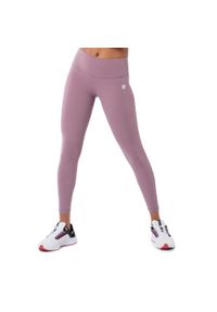 SIROKO - Legginsy sportowe ze średnim stanem Fitness Siroko Luxe. Kolor: fioletowy, różowy, wielokolorowy. Materiał: nylon. Sport: fitness