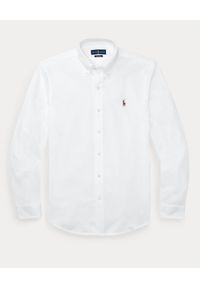 Ralph Lauren - RALPH LAUREN - Biała koszula Oxford. Typ kołnierza: polo. Kolor: biały. Materiał: materiał. Długość rękawa: długi rękaw. Długość: długie. Wzór: haft. Styl: klasyczny #2