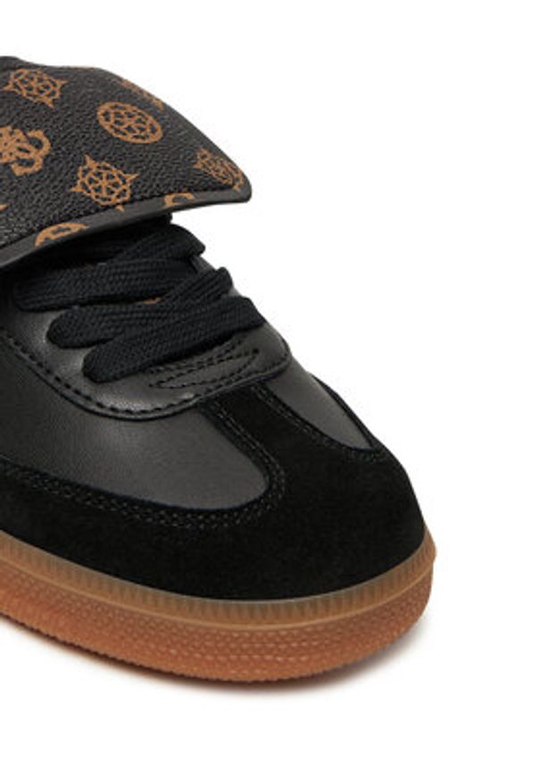 Guess Sneakersy 177199 Czarny. Kolor: czarny. Materiał: skóra