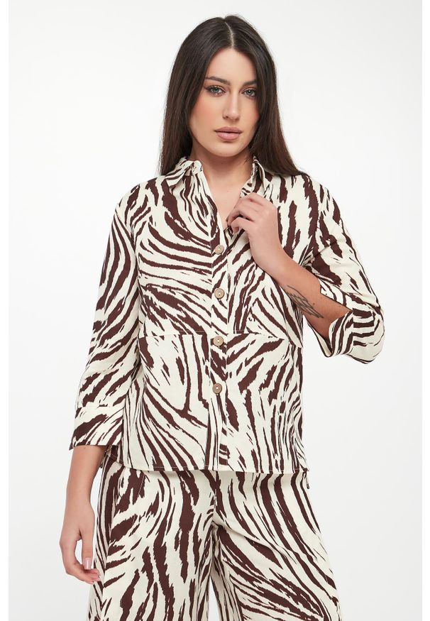 Joseph Ribkoff - Koszula damska ze wzorem JOSEPH RIBKOFF SPORT. Styl: sportowy