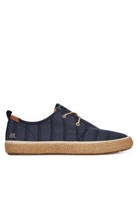 Pepe Jeans Espadryle Port Lines PMS10331 Granatowy. Kolor: niebieski. Materiał: materiał