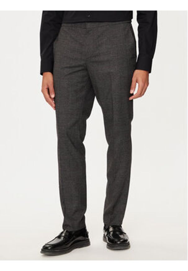 Hugo Garnitur Henry/Getlin 50528361 Szary Slim Fit. Kolor: szary. Materiał: syntetyk