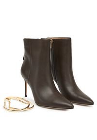 Marciano Guess Botki 5BGZ44 7324A Brązowy. Kolor: brązowy. Materiał: skóra