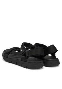 Rieker Sandały 20850-00 Czarny. Kolor: czarny. Materiał: materiał #5