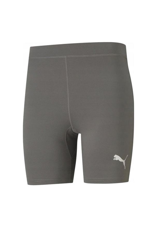 Puma - Męskie Spodenki Liga Thermoactive Base Layer Shorts. Kolor: szary. Sport: turystyka piesza