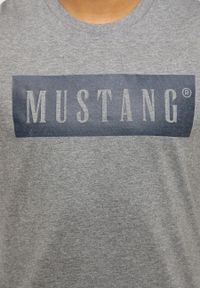 Mustang - MUSTANG Style Alex C LOGO Tee MĘSKI T-SHIRT KOSZULKA Mid Grey Melange 1013223 4140 #6